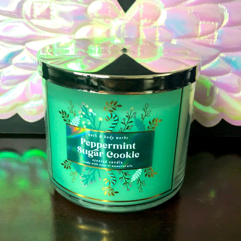 Bath And Body Works 3wickcandle Peppermint Sugar Cookie